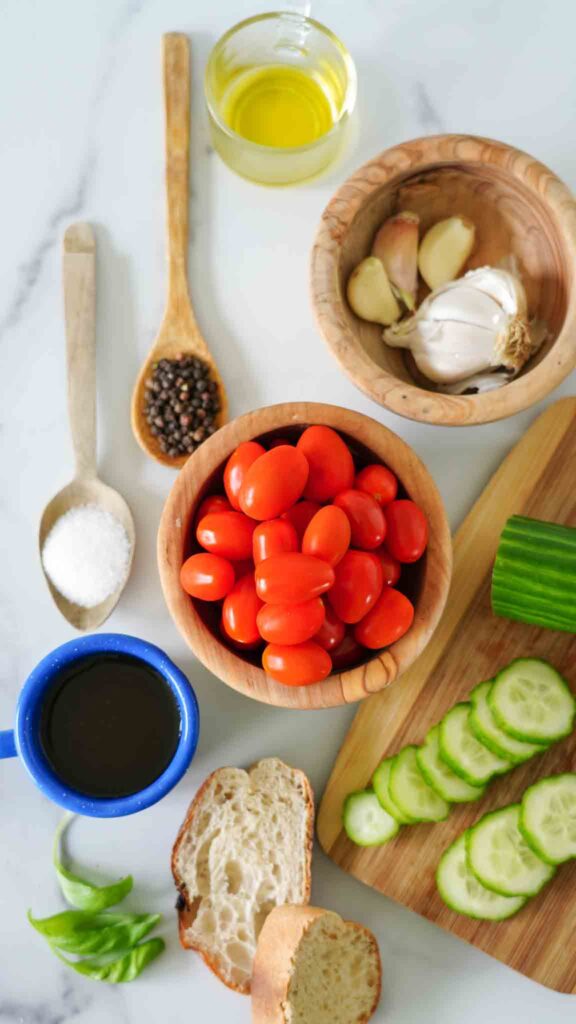 ingredients easy vegan gazpacho 